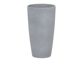 Plant Pot Stone Grey 23 x 23 x 42 cm ABDERA