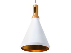 Metal Pendant Lamp White MACKENZIE