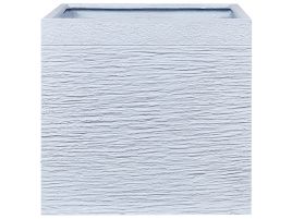 Flower Pot Fibre Clay White 50 x 50 x 46 cm PAROS