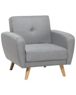 Fabric Armchair Grey FLORLI
