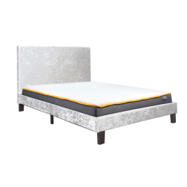Birlea Berlin Steel Crushed Velvet Bed Frame - Kingsize 5ft