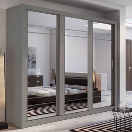 Artimas II Sliding Door Wardrobe 250cm - Grey Matt