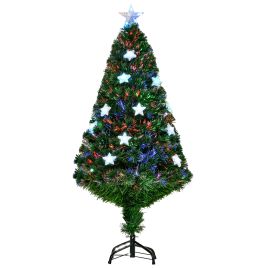 Debbie 4ft 120cm Fiber Optic Xmas Tree Artificial Christmas Tree W Stars