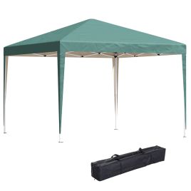 3x3 m Pop Up Gazebo Heavy Duty Gazebo , 210 D Oxford Cloth-Green