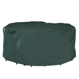 PVC Coated Large Round 600D Waterproof Outdoor Furniture Cover - Green
