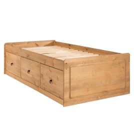 Corona Rustic Pine 3-Drawer Cabin Bed - Pine