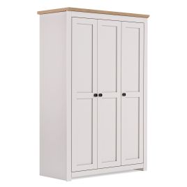 MILANA 3 Door Wardrobe Beige - 119cm