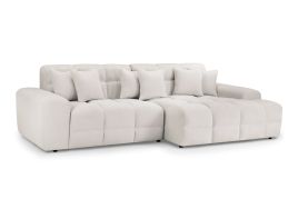 Corner Sofa - STACIE Corner Sofa Right Hand Beige 298cm