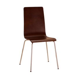 Modern Dining Essentials Corfe Rectangle Chairs Set of 4 - Walnut