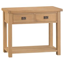 Classic Medium Console Table - Medium Oak Finish
