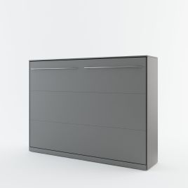 Classic Concept Horizontal Wall Bed 140cm - Grey Matt