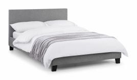 Rialto Light Grey Linen Bed Frame - Kingsize 5ft