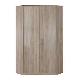 Oscar 2 Door Corner Wardrobe - Oak