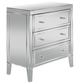Birlea Valencia Mirrored 3 Drawer Storage Chest