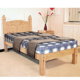 Waltham Solid Wood Bed Frame With Low Footend - Kingsize Bed