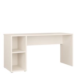 AVELINE Office Desk with Open Shelf Storage - Sand