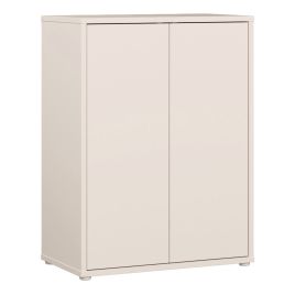 AVELINE Tall 2 Door Sideboard with Push to Open Doors - Sand
