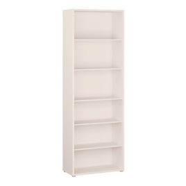 AVELINE Tall Wide Bookcase with 5 Shelves - Sand