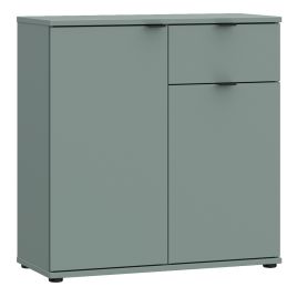 HELION 2 Door Sideboard Cupboard with Drawer - Sage Green