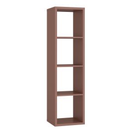 LORYTH 3 Shelves Bookcase Storage Unit - Terracotta