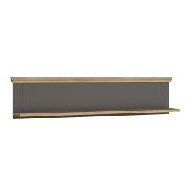 ELMRIDGE Wall Shelf - Grey with Mauvella Oak