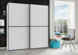 URBAN 2 Door Sliding Wardrobe White - 135cm