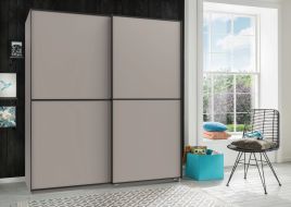 URBAN 2 Door Sliding Wardrobe Grey - 180cm