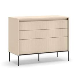 TRADESSA Beige Chest of Drawers - Medium-sized, 3 Drawers