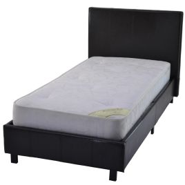 New York Faux Leather Bed - Double 4ft6 - Grey