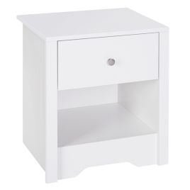 Bedside Table - ISLIN Nightstand White 53cm
