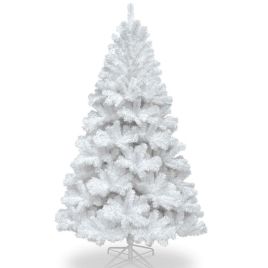 Vinyl Spruce Christmas Tree White - 6 Sizes