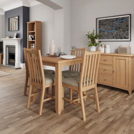 Ocado Fixed Top Dining Table - Light Oak