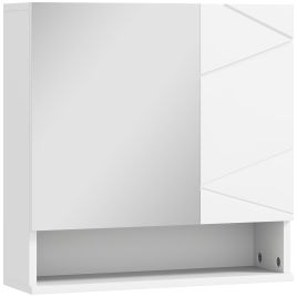 KANSAS Wall Mounted Bathroom Storage Cupboard White