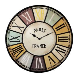 Industrial Style Metal Roman Numerals Wall Mounted Clock