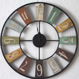 Industrial Style Metal Wall Mounted Clock