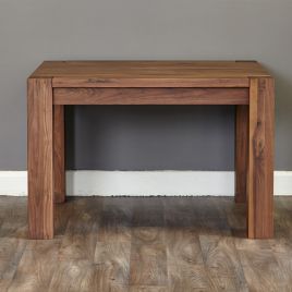 Daisy Resilient Satin Lacquer Finish Dining Table - Walnut