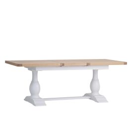 Oak Extendable Dining Table with Hidden Butterfly Mechanism - 1.6m