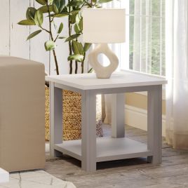 Ronald Grey Range Side End Lamp Table