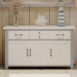 Ronald Grey Range 3 Door Sideboard With 4 Drawer