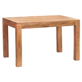 Stella Light Mango Wood 4ft Small Dining Table - Matt Finish
