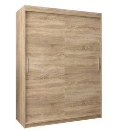 Sliding Wardrobe - TIVERTON 2 Door Wardrobe Oak Sonoma 150cm