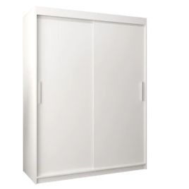 Sliding Wardrobe - TIVERTON 2 Door Wardrobe White 150cm