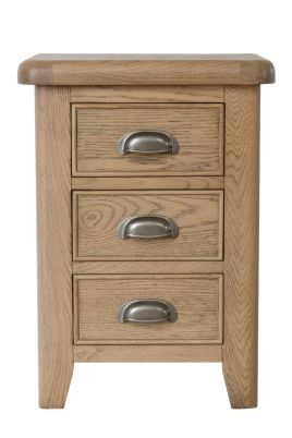 Norfolk Bedside Cabinet - Smoke Oak