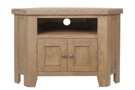 Norfolk Corner Tav Unit - Smoke Oak
