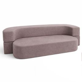 AMELIA Fabric 2 Seater Sofabed - Beige