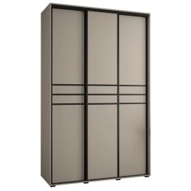 Sliding Wardrobe - NELSON 3 Door Wardrobe Cashmere 150cm