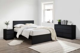 Streamlined Design Oslo Black Bed Frame - Kingsize 5ft