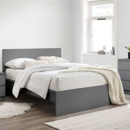 Streamlined Design Oslo Grey Bed Frame - Kingsize 5ft