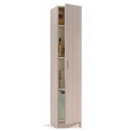 Amanda Sleek Design Multi-Purpose Single Door Narrow Storage Cupboard - Oak Effect