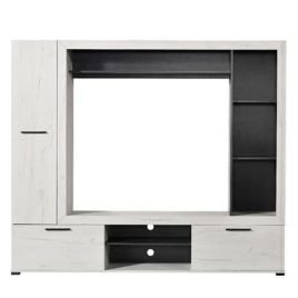 Darren Range Oak Entertainment Unit with Door, Drawer and Shelve - Rustic Charm
